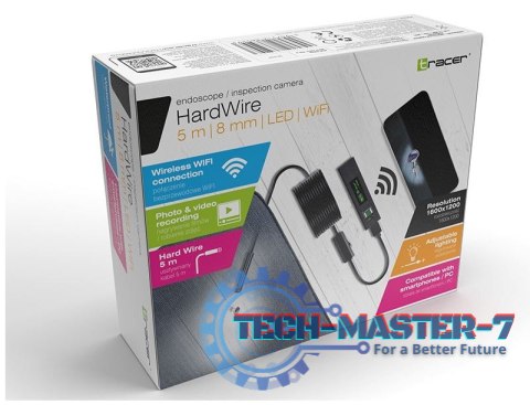 Kamera endoskopowa HardWire 5M 8MM LED WIFI Kamera endoskopowa HardWire 5M 8MM LED WIFI