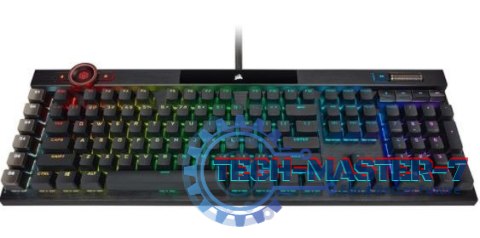 Klawiatura K100 OPX RGB Keyboard czarna
