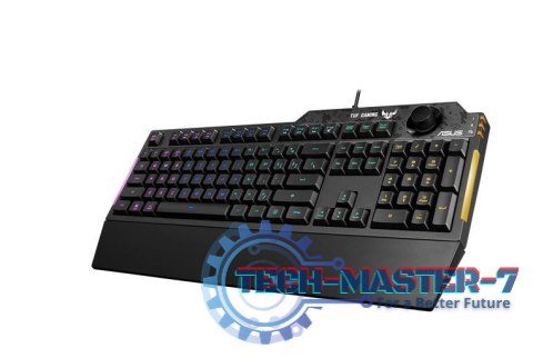 Klawiatura TUF Gaiming K1 RGB lighting/USB/black