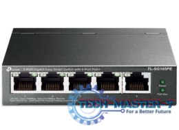 Przełącznik SG105PE Switch Smart 5xGb (4xPoE+)