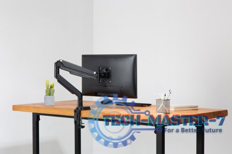 Ramię biurkowe pojedyńcze z zaciskiem 1xLCD max. 32 cale max. 9 kg uchylno-obrotowe 180 (PIVOT) Ramię biurkowe pojedyńcze z zaciskiem 1xLCD max. 32 cale max. 9 kg uchylno-obrotowe 180 (PIVOT)