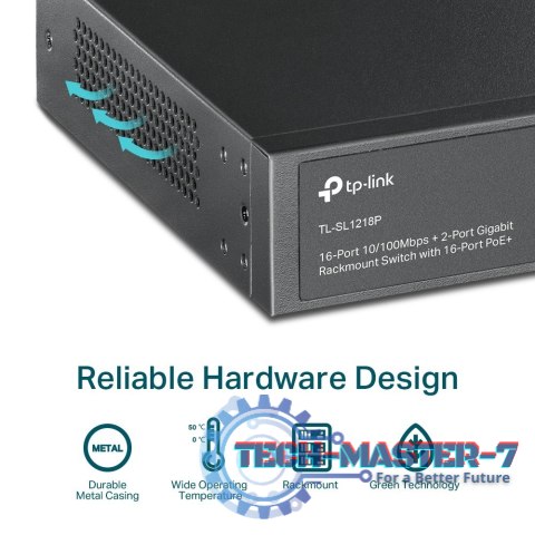 SL1218P switch 16xFE PoE+ 2xGb 1xSFP SL1218P switch 16xFE PoE+ 2xGb 1xSFP