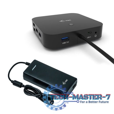Stacja dokującą USB-C Dual Display Docking Station Power Delivery 100 W + i-tec Universal Charger 112 W