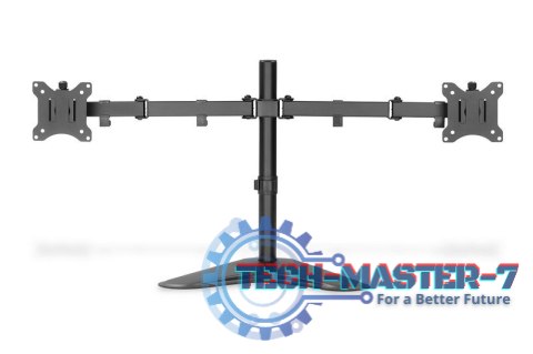 Stojak biurkowy podwójny z zaciskiem 2xLCD max. 32" max. Obciążenie 2x 8kg uchylno-obrotowy czarny Stojak biurkowy podwójny z zaciskiem 2xLCD max. 32" max. Obciążenie 2x 8kg uchylno-obrotowy czarny