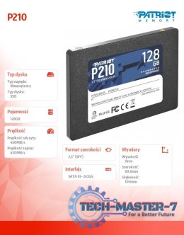 Dysk SSD 128GB P210 450/430 MB/s SATA III 2.5