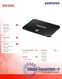 Dysk SSD 870EVO MZ-77E4T0B/EU 4TB