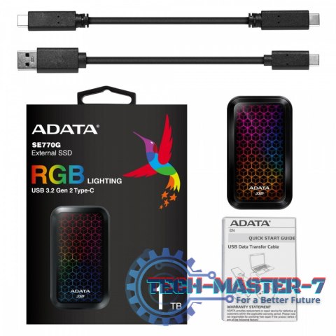 Dysk zewnętrzny SSD SE770 1TB USB3.2-A/C RGB