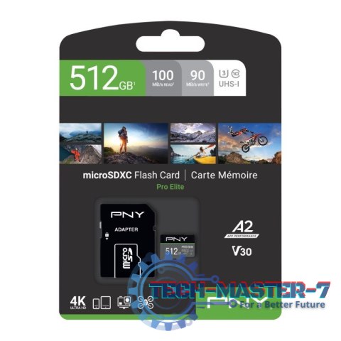 Karta pamięci MicroSDXC Elite 512GB P-SDUX512U3100PRO-GE Karta pamięci MicroSDXC Elite 512GB P-SDUX512U3100PRO-GE