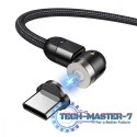 Magnetyczny kabel USB C 3w1 1m kątowy MCE474