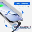 Magnetyczny kabel USB C 3w1 1m kątowy MCE474