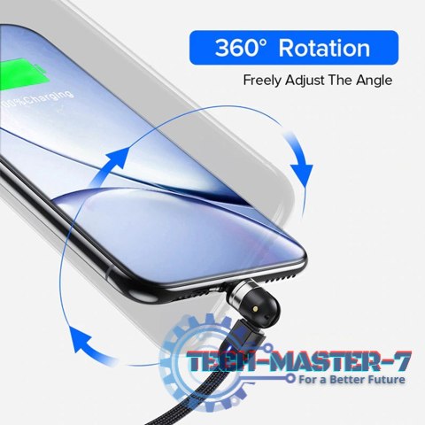 Magnetyczny kabel USB C 3w1 1m kątowy MCE474 Magnetyczny kabel USB C 3w1 1m kątowy MCE474