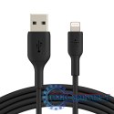 PVC USB-A to Lig htning 1m Black