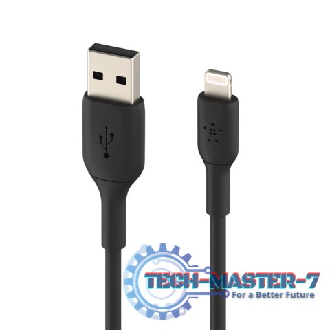 PVC USB-A to Lig htning 1m Black PVC USB-A to Lig htning 1m Black