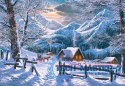 Puzzle 1500 elementów Śnieżny poranek