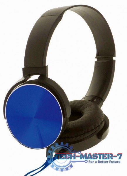 Słuchawki stereo z mikrofonem Montana Czarno-niebieskie