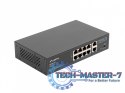 Swich 8X100MB POE+/2X 1GB rack RSFE-8P-2GE-120