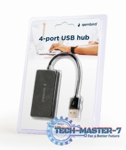 HUB 4 portowy USB czarny