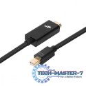 Kabel HDMI - mini DisplayPort 1,8 m 4k 30Hz czarny
