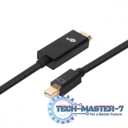 Kabel HDMI - mini DisplayPort 1,8 m 4k 30Hz czarny