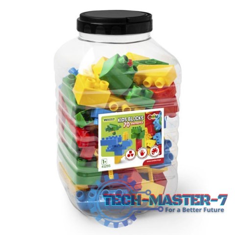 Klocki w pojemniku 70 elementów Kids Blocks