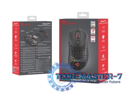Mysz Xenon 800 lekka 16000 DPI podświetlenie RGB dla graczy lekka Czarna Mysz Xenon 800 lekka 16000 DPI podświetlenie RGB dla graczy lekka Czarna