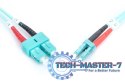 Patchcord światłowodowy FO LC-SC MM 50/125 OM3 duplex LSOH 1m