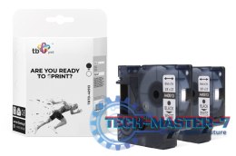 Taśma TBTD-40913 do DYMO Czarny na Białym 9x7mm 2 szt.