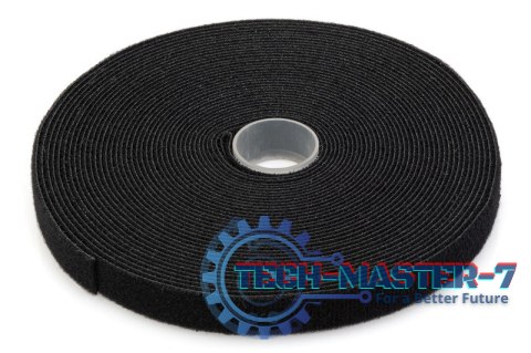 Taśma rzepowa do okablowania strukturalnego, szerokość 15 mm, rolka 10 m, kolor czarny Taśma rzepowa do okablowania strukturalnego, szerokość 15 mm, rolka 10 m, kolor czarny