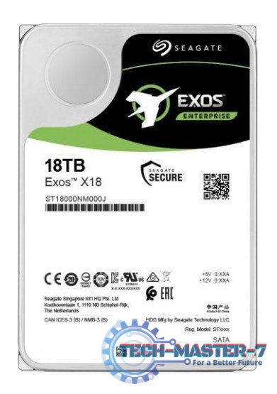 Dysk Exos X18 18TB 4Kn SATA 3,5 ST18000NM000J Dysk Exos X18 18TB 4Kn SATA 3,5 ST18000NM000J
