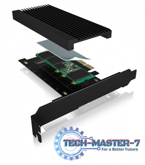Karta PCI na M.2 SSD NVMe IB-PCI208-HS z radiatorem Karta PCI na M.2 SSD NVMe IB-PCI208-HS z radiatorem
