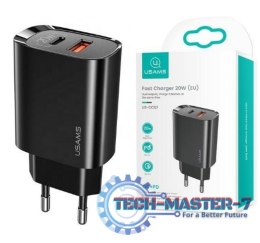 Ładowarka sieciowa 1xUSB-C+1xUSB T35 20W PD3.0 QC3.0 Fast charging