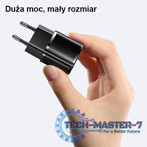 Ładowarka sieciowa 1xUSB-C T36 20W + kabel Lightning PD3.0 Fast Charging Ładowarka sieciowa 1xUSB-C T36 20W + kabel Lightning PD3.0 Fast Charging