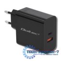 Ładowarka sieciowa | 63W | 5-20V | 1.5-3A | USB typ C PD | USB QC 3.0 | Czarna