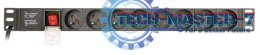 Listwa zasilająca rack (PDU), 8 gniazd FR, 1U, 16A, wtyk Schuko 3m