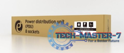 Listwa zasilająca rack (PDU), 8 gniazd FR, 1U, 16A, wtyk Schuko 3m Listwa zasilająca rack (PDU), 8 gniazd FR, 1U, 16A, wtyk Schuko 3m