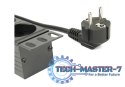 Listwa zasilająca rack (PDU), 8 gniazd typ Schuko, 1U, 16A, wtyk Schuko 3m