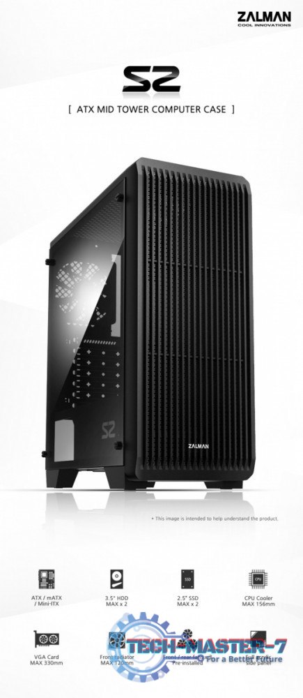 Obudowa S2 ATX Mid Tower PC Case 120mm fan Obudowa S2 ATX Mid Tower PC Case 120mm fan