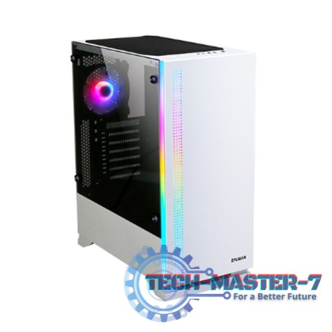 Obudowa S5 WHITE ATX Mid Tower PC Case RGB fan TG Obudowa S5 WHITE ATX Mid Tower PC Case RGB fan TG