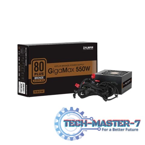 Zasilacz GigaMax 550W 80+ BRONZE EU ZM550-GVII Zasilacz GigaMax 550W 80+ BRONZE EU ZM550-GVII