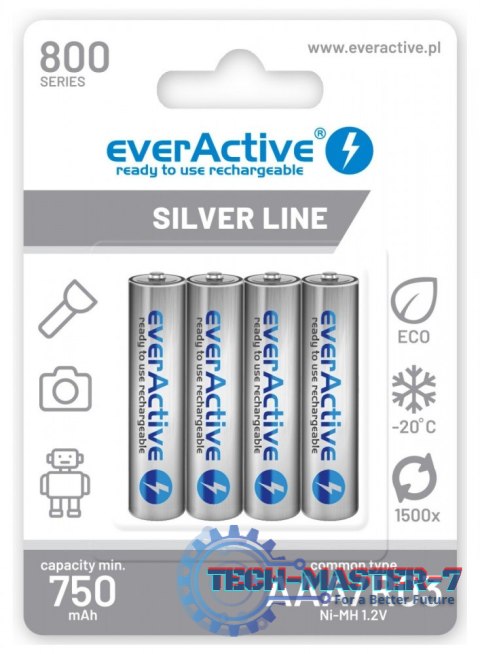 Akumulatory paluszki R03/AAA 800 mAH blister 4 szt. Akumulatory paluszki R03/AAA 800 mAH blister 4 szt.