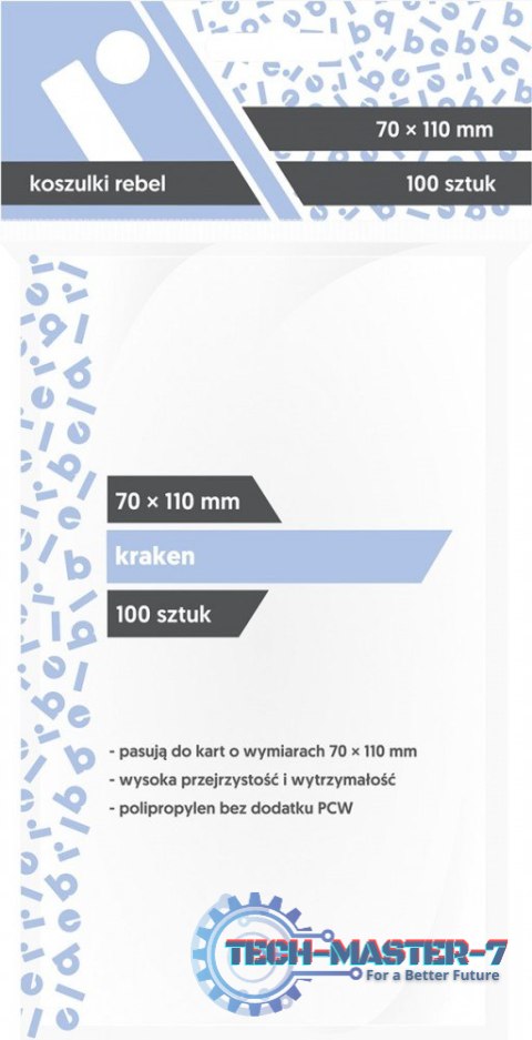Koszulki 70x110 mm Kraken 100 sztuk Koszulki 70x110 mm Kraken 100 sztuk