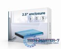 Obudowa zewnętrzna dysków 2.5 USB 3.0 niebieska