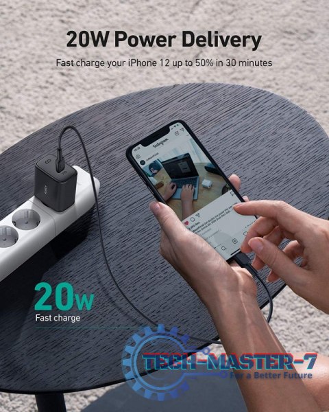 PA-F1S Swift ładowarka sieciowa 1xUSB C Power Delivery 3.0 20W 3A PA-F1S Swift ładowarka sieciowa 1xUSB C Power Delivery 3.0 20W 3A