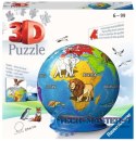 Puzzle 72 elementy 3D Kula, Dziecinny Globus