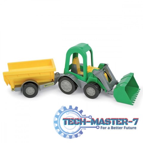 Traktor ładowarka z przyczepą Farmer w kartonie Traktor ładowarka z przyczepą Farmer w kartonie