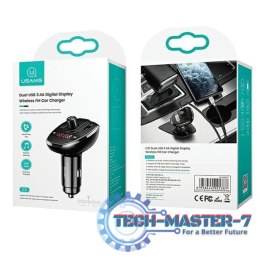 Zestaw głośnomówiący C21 z transmiterem FM MP3 Bluetooth 2xUSB 3,4A