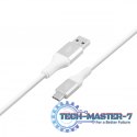 Kabel USB 3.0 - USB C 2m PREMIUM 3A biały TPE