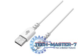 Kabel USB-USB C 2m silikonowy biały Quick Charge