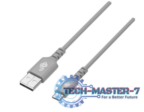 Kabel USB-USB C 2m silikonowy szary Quick Charge