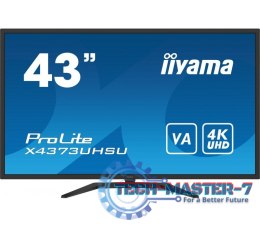 Monitor wielkoformatowy 43 cale X4373UHSU-B1 4K, VA, 2xHDMI, DP, mDP, 3ms, 2x7W, USBx4
